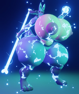 angry anthro areola aura aura_sphere big_breasts big_butt blue_body bone_rush breasts butt female genitals holding_object holding_weapon huge_breasts hyper hyper_breasts nipples non-mammal_nipples particles plump_labia red_eyes solo thick_thighs vulva weapon darkdraketom nintendo pokemon generation_4_pokemon lucario pokemon_(species) 3d_(artwork) 5:6 blender_(artwork) digital_media_(artwork) hi_res