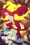 ambiguous_gender anthro chinese_zodiac claws dragon hi_res horn isomaru mythological_creature mythological_scalie mythology new_year_2024 nude punch scalie solo tail toe_claws wingless_dragon year_of_the_dragon