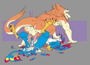 anal anal_penetration anthro anus balls beak bodily_fluids butt cum cum_in_ass cum_inside duo forced forced_anal gaping gaping_anus genital_fluids genitals male male/male male_penetrated male_penetrating male_penetrating_male nude penetration penis questionable_consent sex simple_background smile tail tongue conditional_dnp mej phi_(nyctibius) avian mammal nevrean sergal digital_media_(artwork) hi_res