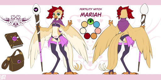3_fingers 3_toes alternate_species anthro beak biped breasts brown_body brown_feathers brown_tail brown_wings butt claws clothed clothed_anthro clothed_female clothing countershade_torso countershading feathers feet female finger_claws fingers front_view green_eyes hair holding_object legwear navel open_beak open_mouth open_smile piercing rear_view red_hair simple_background small_breasts smile solo standing tail text thigh_highs toe_claws toes tongue wings womb_tattoo w4g4 mariah_(anthrobrand) avian bird 2026 digital_drawing_(artwork) digital_media_(artwork) english_text hi_res