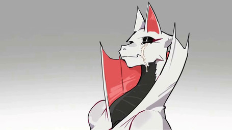 ambiguous_gender anthro black_body black_eyes blood blood_on_chest blood_on_face blush bodily_fluids cum cum_on_body cum_on_chest cum_on_face ejaculation eyelashes eyeshadow genital_fluids licking licking_lips makeup multicolored_body red_inner_ear red_sclera snout solo tongue tongue_out unimpressed white_body sound_warning yeu mythology vampyr_dragon_(datingdraconics) dragon mythological_creature mythological_scalie scalie vampire_dragon 16:9 2d_animation animated short_playtime sound video widescreen female_(lore)