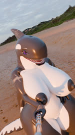 3d_(artwork) 3d_animation 9:16 animated anthro beach big_breasts big_butt black_nipples black_pussy blender_(software) blender_cycles breasts butt butt_slap cetacean clothing crouching digital_media_(artwork) dolphin female footwear footwear_only genitals hand_on_butt hand_on_hip hi_res high_heels huge_breasts huge_butt huge_filesize indane leaning leaning_forward licking licking_lips lipstick makeup mammal marine mostly_nude nipples no_sound oceanic_dolphin orca platform_footwear purple_eyes pussy qanak selfie selfie_stick shoes shoes_only short_playtime slap solo spanking sunset tongue toothed_whale webm