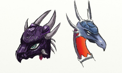 female feral solo hiyayakachi activision mythology spyro_the_dragon cynder dragon mythological_creature mythological_scalie scalie bust_portrait portrait source_request