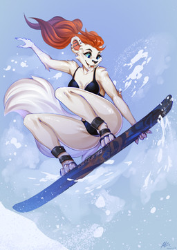 anthro biped bra breasts claws clothed clothed_anthro clothed_female clothing feet female fingers front_view fur hair panties piercing smile solo tail teeth toes tongue underwear allatir felid feline mammal 2026 digital_drawing_(artwork) digital_media_(artwork) hi_res