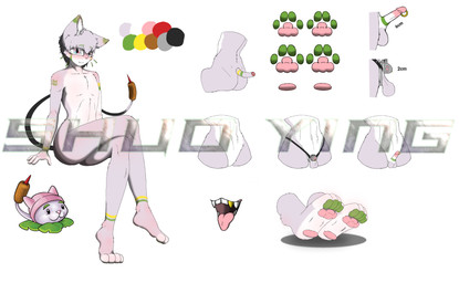 chastity_device male solo shuoying electronic_arts plants_vs._zombies popcap_games domestic_cat felid feline felis mammal absurd_res hi_res