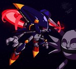 1_eye black_sclera blue_body death_egg death_egg_ii grey_body machine red_body red_eyes space spacecraft star vehicle restlessdipstick sega sonic_the_fighters sonic_the_hedgehog_(series) rocket_metal eulipotyphlan hedgehog mammal robot