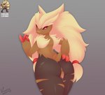 anthro bodily_fluids female fusion genital_fluids genitals pokemon_fusion pussy solo vaginal_fluids knowdwagon nintendo pokemon generation_4_pokemon generation_5_pokemon lopunny pokemon_(species) zoroark absurd_res hi_res