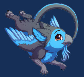 beak chibi feathered_wings feathers feet feral male pawpads paws solo talons toes wings bayl mythology zephyr_(bateleurs) avian gryphon mythological_avian mythological_creature absurd_res alpha_channel hi_res