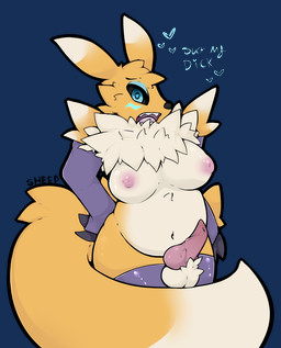 <3 <3_eyes animal_genitalia anthro areola arm_warmers balls bandai big_breasts black_sclera breasts canine_penis chest_tuft chubby clothed clothing cute dialogue dickgirl digimon english_text exotic_pupils fluffy fur gloves intersex inverted_nipples legwear looking_at_viewer mane navel nipples penis puffy_nipples renamon sheep_(artist) skimpy solo stockings teal_eyes text tuft urethra vein
Rating: Explicit
Score: 15
User: Pram
Date: May 26, 2014 <3 <3_eyes animal_genitalia anthro areola arm_warmers balls bandai big_breasts black_sclera breasts canine_penis chest_tuft chubby clothed clothing cute dialogue dickgirl digimon english_text exotic_pupils fluffy fur gloves intersex inverted_nipples legwear looking_at_viewer mane navel nipples penis puffy_nipples renamon sheep_(artist) skimpy solo stockings teal_eyes text tuft urethra vein
Rating: Explicit
Score: 15
User: Pram
Date: May 26, 2014