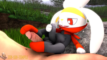 3_toes anthro balls bodily_fluids bouncing_balls bouncing_penis cum cumshot duo ejaculation erection feet foot_fetish foot_play footjob footjob_while_masturbating genital_fluids genitals grey_balls grey_penis humanoid_genitalia humanoid_penis interspecies larger_human larger_male male male/male male_on_anthro male_on_human masturbation orgasm penile penile_masturbation penis pokephilia precum red_eyes sex size_difference smaller_anthro smaller_male toes two-footed_footjob zensintemple nintendo pokemon generation_8_pokemon human mammal pokemon_(species) raboot 16:9 3d_(artwork) 3d_animation animated digital_media_(artwork) hi_res high_framerate no_sound short_playtime source_filmmaker_(artwork) video widescreen