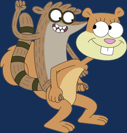 anthro carrying_another duo featureless_chest featureless_crotch female flat_chested male on_model piggyback playing smile standing tail porygon2z cartoon_network nickelodeon regular_show spongebob_squarepants rigby_(regular_show) sandy_cheeks eastern_grey_squirrel grey_squirrel mammal rodent sciurid tree_squirrel absurd_res alpha_channel hi_res