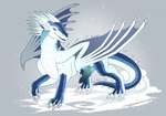blue_body blue_membrane blue_scales claws erection feral genitals green_eyes green_knot green_penis knot male membrane_(anatomy) membranous_wings no_sclera penis scales solo ventral_scales white_body white_claws white_scales wings tiama mythology wings_of_fire dragon icewing_(wof) mythological_creature mythological_scalie scalie hi_res