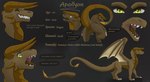 blush butt description dialogue featureless_crotch feral horn male null rear_view smile solo tail teeth text tongue wings apollyondragon mythology dragon mythological_creature mythological_scalie scalie 2023 digital_media_(artwork) hi_res model_sheet portrait signature
