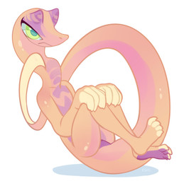 anthro blue_pupils blue_sclera female green_eyes mouth_closed multicolored_body narrowed_eyes nude orange_body pupils purple_body shadow simple_background solo three-quarter_view unsigned white_background yellow_body corzh77 reptile scalie snake absurd_res full-length_portrait hi_res portrait