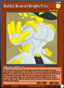 anthro beacon_(light) bulge lighthouse male markings muscular pecs pouch_(clothing) solo star_(marking) tail conditional_dnp notkastar yu-gi-oh! animated hi_res high_framerate