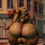 4_eyes backsack balls big_balls big_butt bottom_heavy building butt city genitals huge_butt huge_thighs looking_at_viewer looking_back looking_back_at_viewer male multi_eye not_furry nude outside presenting presenting_hindquarters rear_view red_eyes solo thick_thighs wide_hips willie_piv half-life half-life_2 valve alien alien_humanoid humanoid vortigaunt 1:1 3d_(artwork) 3d_animation animated digital_media_(artwork) high_framerate no_sound short_playtime watermark webm