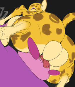 anthro areola backsack balls big_balls big_breasts big_butt breasts butt countershading duo female from_front_position genitals gynomorph huge_breasts huge_butt huge_thighs intersex interspecies larger_gynomorph larger_intersex looking_back markings mating_press nipples nude penetration penis pink_body pink_nipples sex size_difference smaller_female spots spotted_body thick_thighs vaginal vaginal_penetration vulva yellow_body ber00 kirby_(series) kirby_and_the_forgotten_land nintendo clawroline kirby felid leopard mammal pantherine waddling_head absurd_res hi_res