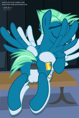 anal anal_penetration anus balls bench blue_body blue_feathers blue_fur butt cutie_mark duo erection feathered_wings feathers feral fur genitals hair inside locker locker_room male male/male male_penetrated male_penetrating male_penetrating_male on_bench penetration penis sex spread_wings text white_body white_feathers white_fur wings shutterflyeqd friendship_is_magic hasbro my_little_pony mythology sky_stinger_(mlp) soarin_(mlp) wonderbolts_(mlp) equid equine horse mammal mythological_creature mythological_equine pegasus 2016 hi_res url
