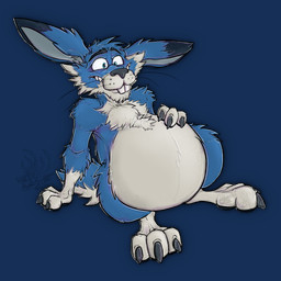 3_toes anthro belly big_belly bloated blue_body blue_eyes blue_fur buckteeth chest_tuft claws digitigrade expansion eyebrows fangs feet feral front_view frown fur hair hand_on_belly huge_belly leaning leaning_backward long_ears male multicolored_body multicolored_fur pawpads paws pose sharp_teeth simple_background sitting solo stuffing surprise teeth toes transparent_background tuft two_tone_body two_tone_fur whiskers lachendesreh hare lagomorph leporid mammal rabbit 1:1 2025 alpha_channel digital_drawing_(artwork) digital_media_(artwork) hi_res portrait signature