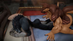 abdominal_bulge abs anal anal_orgasm anal_penetration animal_genitalia animal_penis anthro anus backsack balls barazoku becoming_erect bed bedroom bedroom_sex big_balls big_penis bodily_fluids butt canine_genitalia canine_penis cum cum_inflation cum_inside cum_on_face cumshot duo ejaculation erection eyes_closed fur furniture genital_fluids genitals hands-free inflation knot knotting lying male male/male male_penetrated male_penetrating male_penetrating_male muscular muscular_anthro muscular_male nipples nude on_bed orgasm pecs penetration penis sex size_difference sleep_sex sleeping sound_effects tail throbbing throbbing_balls tongue kutar_g sound_warning blizzard_entertainment mythology warcraft dal_(dal_your_pal) canid canine mammal mythological_canine mythological_creature werecanid werecanine werecreature werewolf worgen 16:9 3d_(artwork) 3d_animation animated blender_(artwork) digital_media_(artwork) hi_res high_framerate long_playtime sound webm widescreen