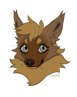 ambiguous_anthro ambiguous_gender anthro brown_body brown_fur brown_hair cheek_tuft facial_tuft front_view fur glistening glistening_eyes grey_eyes hair looking_at_viewer mouth_closed neck_tuft short_hair simple_background solo tuft whiskers white_background lostgoose mammal 2024 dated headshot_portrait hi_res portrait signature