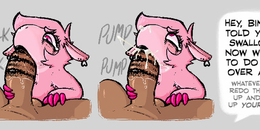 anthro balls big_penis blush bodily_fluids bubble colored_nails cum cum_bubble cum_from_nose cum_in_mouth cum_in_nose cum_inside cumshot duo ear_piercing ear_ring ejaculation erection eyelashes eyeliner fellatio fur fur_tuft genital_fluids genitals glk heart_ear_ring kiss_mark lips lipstick makeup male male/male nails oral oral_penetration penetration penile penis piercing pink_body pink_fur pink_nails pump_(sound_effect) ring_piercing saliva sex size_difference text tuft zlut385 bovid caprine human mammal sheep colored digital_drawing_(artwork) digital_media_(artwork) english_text