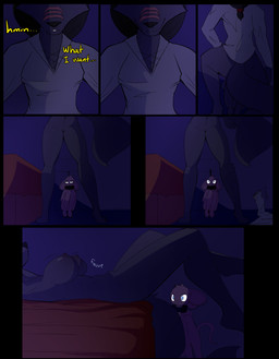 age_difference anthro bed blue_eyes bottomless bottomless_anthro bottomless_female bouncing_breasts breasts butt chained_to_wall clothed clothing collar collar_only dialogue duo facial_scar female female_anthro furniture genitals larger_female light male male/female male_anthro moonlight nude nude_anthro nude_female nude_male older_female removing_shirt round_ears scar size_difference smaller_male snout surprised text undressing_self vulva younger_male privvys-art keta_(privvy) miguel_(privvy) canid canine fox mammal mouse murid murine red_fox rodent silver_fox true_fox absurd_res comic english_text hi_res