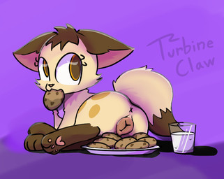 animal_genitalia animal_vulva anus butt canine_genitalia canine_vulva chest_tuft cookie cup_of_milk dipstick_limbs dipstick_tail female feral food food_in_mouth fur fur_tuft genitals head_tuft highlights_(coloring) leg_markings lying markings milk pawpads plate presenting presenting_vulva soaked solo tail tail_markings thigh_markings toony tuft vulva water_drop shatterstone turb_(turbineclaw) canid canine fox mammal