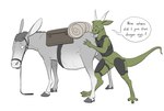 anal anal_fisting anal_penetration anthro anthro_on_feral anthro_penetrating anthro_penetrating_feral bestiality biped claws duo female female_penetrated feral feral_penetrated fingers fisting green_body hooves horn humor interspecies lost_my_keys male male/female male_penetrating male_penetrating_female penetration quadruped sex simple_background tail text tongue tongue_out white_background causationcorrelation asinus donkey equid equine kobold mammal scalie english_text