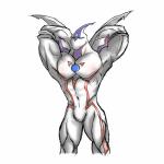 hero male muscular muscular_male neos solo sharkfurryman konami yu-gi-oh! elemental_hero_neos duel_monster 1:1 absurd_res hi_res