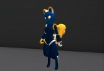 anthro biped breasts cloud digitigrade female machine mascot screencap solo standing yellow_eyes thegenius_indigo e621 second_life esix android domestic_cat felid feline felis mammal robot 3d_(artwork) digital_media_(artwork) hi_res