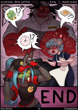 angry anthro biped blep blue_body blue_hair bottomwear breasts clothed clothing female group hair male pink_body red_body text tongue tongue_out topwear trio chrysalisdraws ah_eto..._bleh! friendship_is_magic hasbro my_little_pony cozy_glow_(mlp) queen_chrysalis_(mlp) tirek_(mlp) changeling_(mlp) equid equine mammal comic english_text hi_res