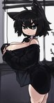 alternative_fashion big_breasts black_hair breasts clothed clothing female goth hair huge_breasts solo translucent translucent_clothing zanamaoria raine_(zanamaoria) animal_humanoid canid canid_humanoid canine canine_humanoid humanoid mammal mammal_humanoid wolf_humanoid hi_res