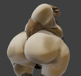 anal anal_fingering anthro big_butt bottomless bottomless_male butt clothed clothing fingering fingering_self fur hat hat_over_eyes headgear headwear male masturbation musclegut muscular shirt solo tank_top topwear white_body white_fur augghles augghles_(modeler) deadlock_(game) valve mo_(deadlock) eulipotyphlan mammal mole_(animal) 3d_(artwork) digital_media_(artwork)