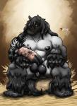 animal_genitalia animal_penis anthro balls big_balls big_muscles big_penis black_balls equine_genitalia equine_penis erection genital_piercing genitals hairy huge_muscles huge_penis hyper hyper_muscles intersex maleherm muscular muscular_anthro muscular_intersex muscular_maleherm nipples penis piercing pussy simple_background slightly_chubby solo yasser franco_(character) equid equine horse mammal hi_res