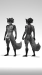 anthro arm_tattoo chest_tattoo colored_nails facial_markings foreskin genitals head_markings hearing_aid male markings nails penis scar scars_all_over scars_on_thighs simple_background solo tattoo white_background domibun kole_(domibun) canid canine canis fox mammal wolf 3d_(artwork) 4k 9:16 absurd_res digital_media_(artwork) hi_res source_filmmaker_(artwork)