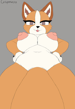 anthro big_breasts big_penis breasts dominant dominant_gynomorph dominant_intersex female first_person_view fur genitals gynomorph huge_penis humanoid_genitalia humanoid_penis intersex looking_at_viewer mature_female naughty_face nipples orange_body orange_fur penis puffy_nipples receiving_pov smile smiling_at_viewer solo standing submissive submissive_pov thick_thighs white_body white_fur crispynecro bluey_(series) chilli_heeler australian_cattle_dog canid canine canis cattledog domestic_dog herding_dog mammal pastoral_dog hi_res sketch