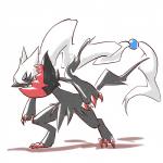 1:1 773mimisuke ambiguous_gender blue_eyes claws darkrai fakemon generation_4_pokemon generation_5_pokemon hair hi_res hybrid legendary_pokemon nintendo pokemon pokemon_(species) simple_background solo white_background white_hair zoroark