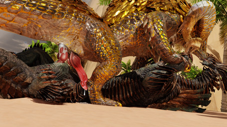 anal anal_penetration beach black_body black_scales bodily_fluids cum cum_drip cum_in_ass cum_inside cum_on_ground cum_on_penis dripping duo eye_contact feral feral_on_feral feral_penetrated feral_penetrating feral_penetrating_feral french_kissing genital_fluids genitals gold_(metal) hand_holding horn kissing leaking_cum long_neck looking_at_another male male/male male_on_bottom male_on_top male_penetrated male_penetrating male_penetrating_male on_bottom on_top penetration penis saliva saliva_drip saliva_on_tongue scales sex sex_on_the_beach tongue yellow_eyes yellow_horn void_dragon216 capcom monster_hunter mythology dragon elder_dragon jin_dahaad kulve_taroth leviathan_(mh) mythological_creature mythological_scalie scalie 3d_(artwork) blender_(artwork) digital_media_(artwork) hi_res