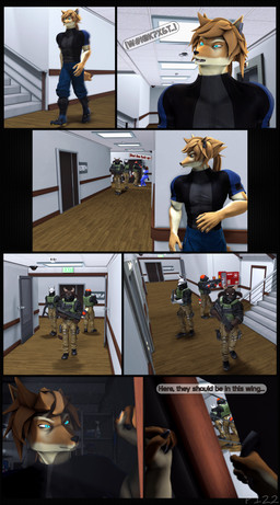 5_fingers action_pose action_scene anthro armor assault_rifle blue_eyes boots bottomwear brown_body brown_fur brown_skin clothed clothed_anthro clothed_female clothed_male clothing corridor dialogue dialogue_box female fingers footwear fur gear gloves group gun hair handgun handwear hospital humanoid_hands inside knife long_hair male mercenary military military_gear military_uniform multicolored_body multicolored_scales orange_body orange_scales pants pistol pose profanity ranged_weapon red_eyes rifle scales shirt shoes short_hair shotgun solo speech_bubble submachine_gun tail text topwear trio uniform vest weapon white_body white_fur white_skin yellow_body yellow_fur yellow_skin xpasha122x petruz_(modeler) unauthorized_life alan_(petruz) cattle_(petruz) dobermann_(petruz) snake_(petruz) bovid bovine canid canine canis cattle dobermann domestic_dog jackal mammal pinscher reptile scalie snake 3d_(artwork) absurd_res comic digital_media_(artwork) english_text hi_res huge_filesize