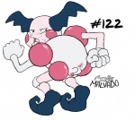 anthro anus blush butt female generation_1_pokemon genitals hashtag humor id_number josemalvado looking_back meme mr._mime nintendo nothing_at_all number parody pokemon pokemon_(species) pussy simple_background solo white_background