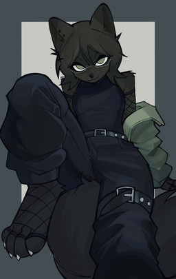 4_toes anthro claws clothed clothed_anthro clothed_female clothing eyewear feet female female_anthro fur glasses hair looking_at_viewer paws solo tail toe_claws toes wearing_glasses chantiyii domestic_cat felid feline felis mammal 2025 absurd_res digital_media_(artwork) hi_res