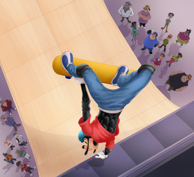 abs anthro armor bottomwear clothed clothing crowd elbow_pads fingers footwear fur gloves group hair handstand handwear headgear headwear helmet holding_skateboard knee_pads male muscular muscular_male navel pants public shirt shoes skate_park skateboard skateboard_trick skateboarding spread_legs spreading standing tail teeth topwear upside_down vehicle dal101strefan disney goof_troop bradley_uppercrust_iii max_goof pj_(goof_troop) robert_zimmeruski tank_(goof_troop) canid canine canis domestic_dog mammal digital_media_(artwork) hi_res