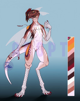 andromorph anthro black_sclera blue_background brown_body color_swatch front_view genitals gloves_(marking) humanoid_genitalia humanoid_vulva insect_wings intersex label leg_markings markings mouth_closed multicolored_body nude nude_andromorph nude_anthro nude_intersex orange_body red_eyes simple_background socks_(marking) solo standing tan_body translucent translucent_wings vulva white_body wings riorix perro_de_maro 2017 dated hi_res model_sheet signature watermark female_(lore)