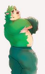 anthro belly blush clothing kemono male moobs nipples slightly_chubby solo undressing heylaw21 lifewonders live_a_hero mokdai canid canine canis domestic_dog mammal 2023 absurd_res hi_res