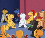 anthro claws group humor male yellow_body liliana86973943 bandai_namco digimon spider-man_pointing_at_spider-man agumon agumon_expert agumon_x blackagumon bushiagumon digimon_(species) dinosaur fake_agumon_expert prehistoric_species reptile scalie snowagumon toyagumon x-digimon hi_res meme