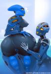 anus areola big_butt bodily_fluids breasts butt duo female female/female genitals heart_symbol machine nipples not_furry orange_eyes pussy sweat text grakata733 bionicle lego nokama vhisola biomechanical humanoid matoran toa hi_res url