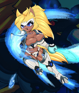 anthro armor big_breasts breasts clothing female futuristic_armor legwear melee_weapon shield solo thigh_highs unconvincing_armor weapon wide_hips barely_sly idw_publishing sega sonic_the_hedgehog_(comics) sonic_the_hedgehog_(idw) sonic_the_hedgehog_(series) whisper_the_wolf canid canine canis mammal wolf hi_res