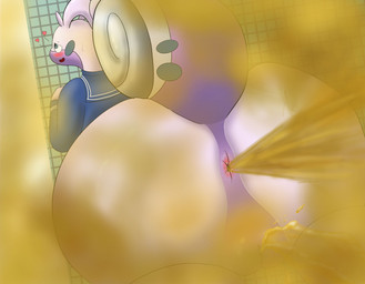 anthro anus bathroom big_butt blush bodily_fluids butt butt_focus clothing fart fart_cloud fart_fetish farting_at_viewer female genital_fluids genitals glistening glistening_body huge_fart inside multicolored_body open_mouth peeing pokemorph presenting public_restroom purple_body school_uniform two_tone_body uniform urine urine_stream vulva watersports drain_scat mythology nintendo pokemon dragon generation_8_pokemon hisuian_form hisuian_goodra mythological_creature mythological_scalie pokemon_(species) regional_form_(pokemon) scalie absurd_res hi_res