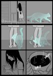 ambiguous_gender black_border bodily_fluids border crying duo female feral tears text jenny_jinya loving_reaper domestic_cat felid feline felis ghost human mammal spirit reaper_(disambiguation) comic english_text female_(lore)